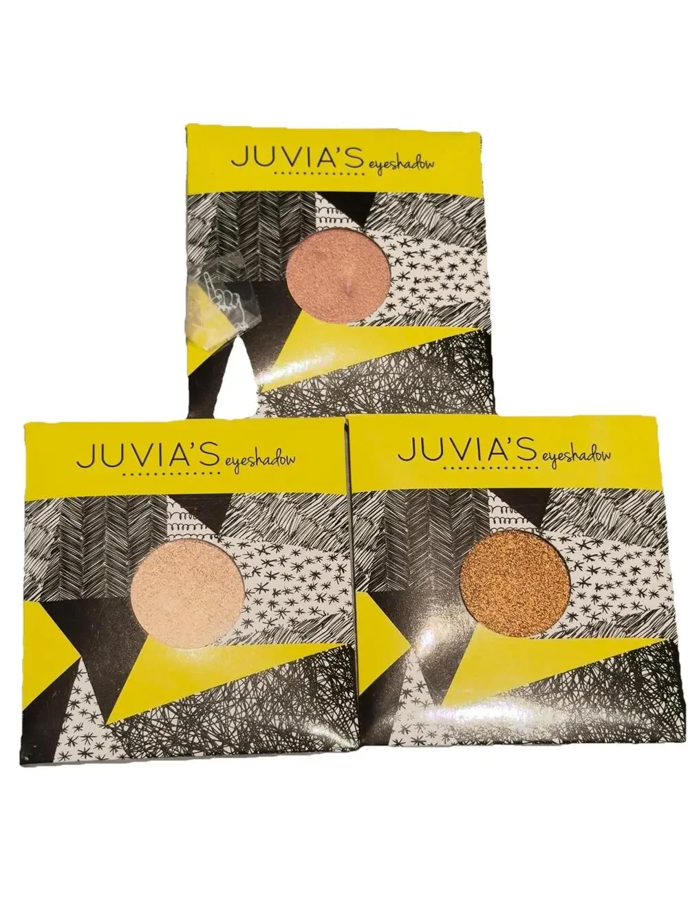 3x NEW Juvias Eyeshadow Pan POD Single 3.6g/.12oz Kemet Casablanca Carlota Nudes